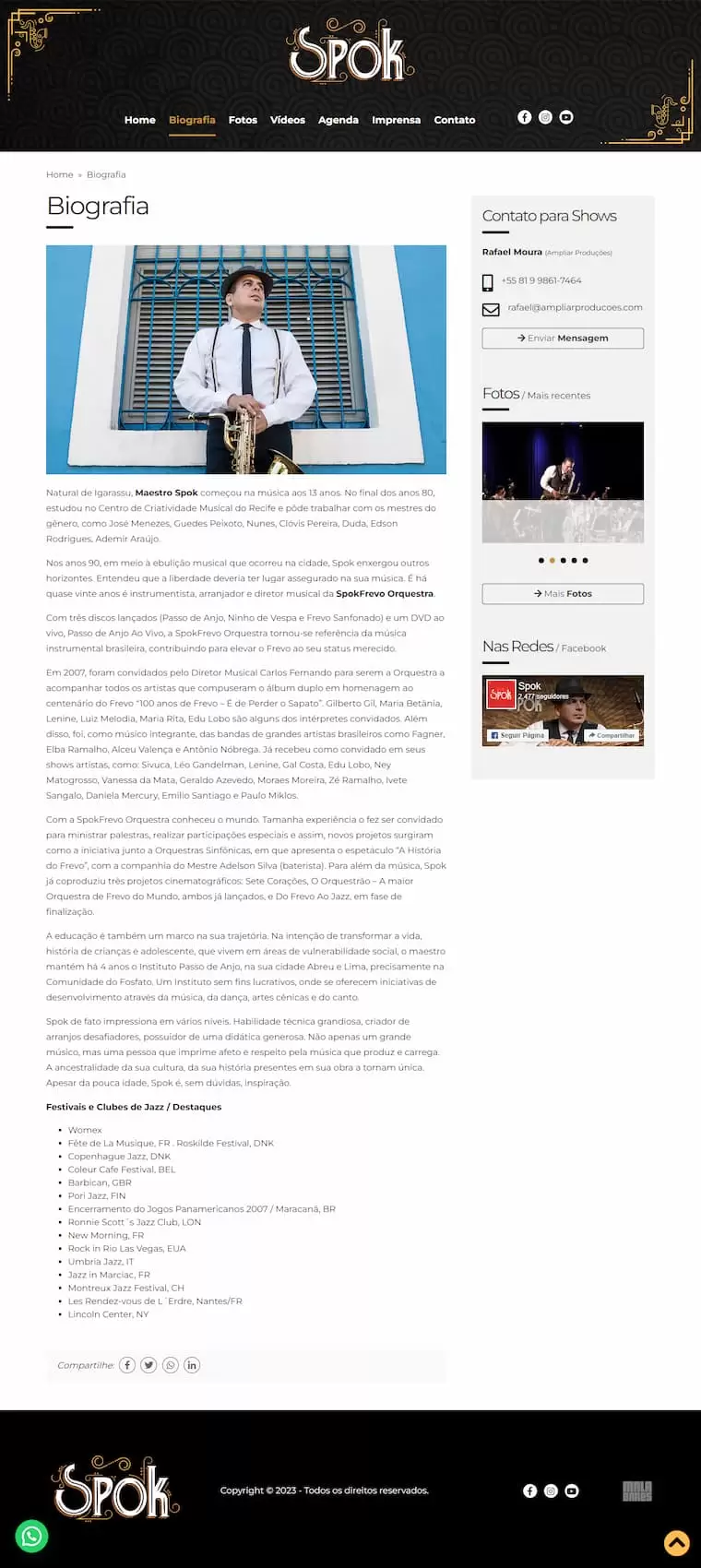 Imagem layout: Maestro Spok