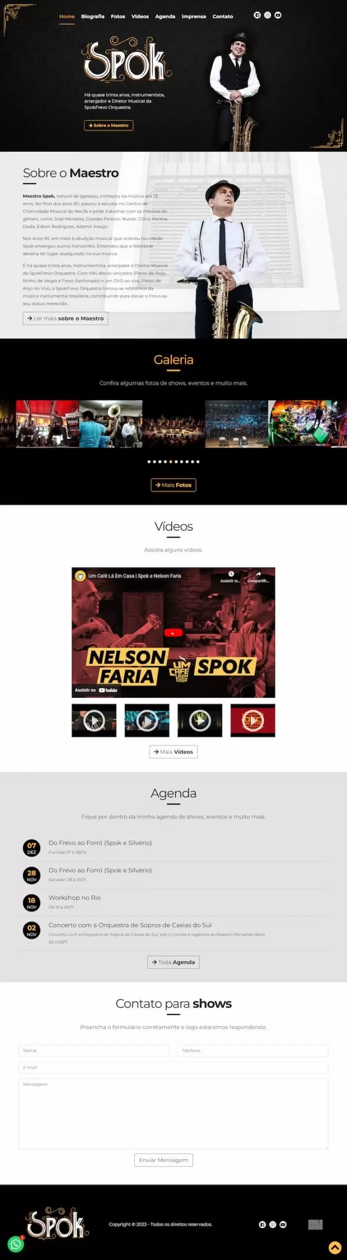 Imagem layout: Maestro Spok