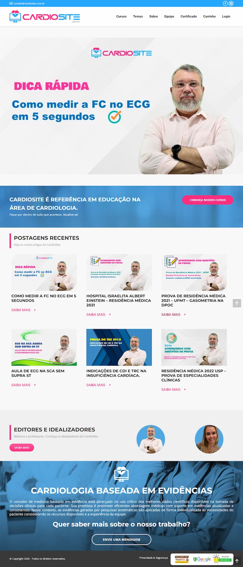 Imagem layout: Cardiosite