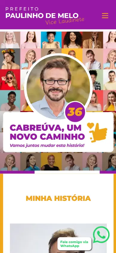 Imagem layout: Capanha Eleitoral – Paulinho de Melo