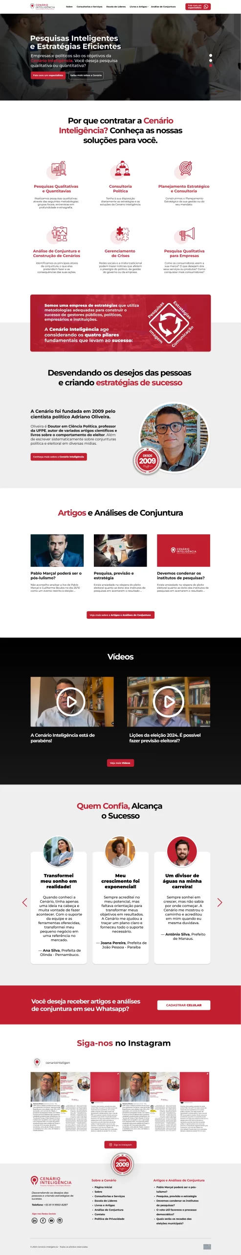 Imagem layout: Cenário Inteligência