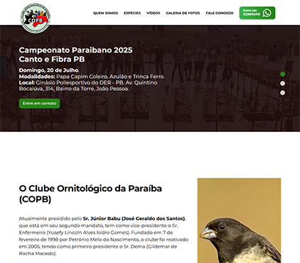 COPB – CLUBE ORNITOLÓGICO DA PARAÍBA