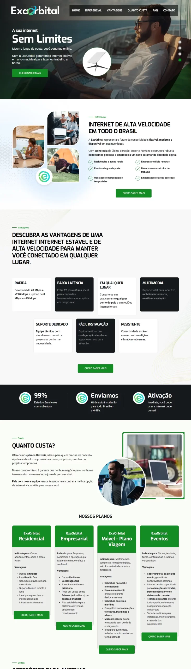 Imagem layout: ExaOrbital