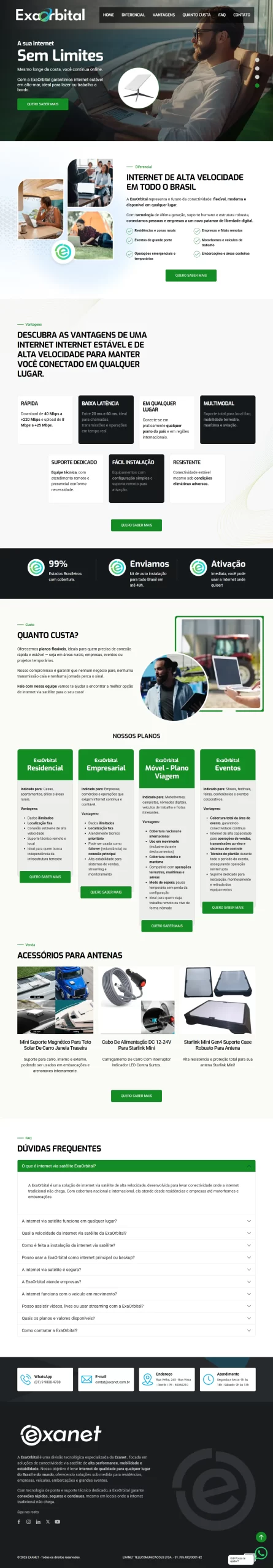 Imagem layout: ExaOrbital